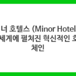 마이너 호텔스 (Minor Hotels) – 전 세계에 펼쳐진 혁신적인 호텔 체인