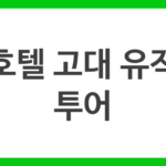호텔 고대 유적 투어