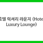 호텔 럭셔리 라운지 (Hotel Luxury Lounge)