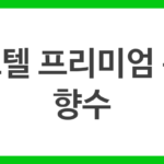 호텔 프리미엄 룸 향수