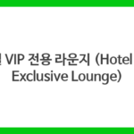 호텔 VIP 전용 라운지 (Hotel VIP Exclusive Lounge)