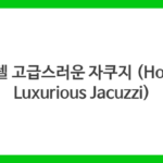 호텔 고급스러운 자쿠지 (Hotel Luxurious Jacuzzi)