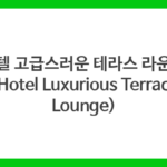 호텔 고급스러운 테라스 라운지 (Hotel Luxurious Terrace Lounge)