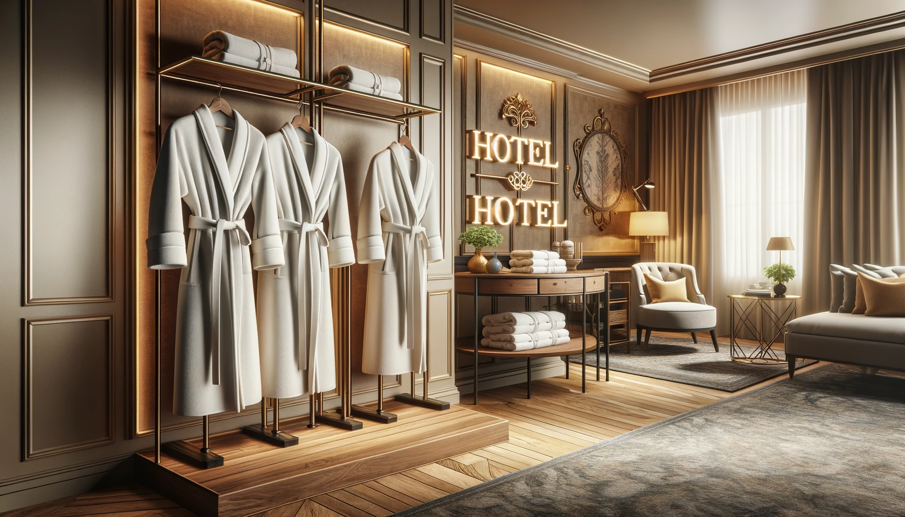 Hotel Robe Display 2024년 호텔 특별 제작 목욕 가운 (Hotel Custom-Made Bathrobes)는 어떻습니까? - HOTELHOTEL ...