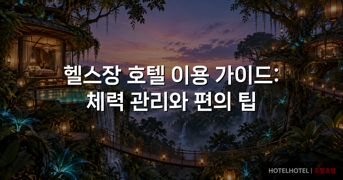 헬스장 호텔 이용 가이드: 체력 관리와 편의 팁