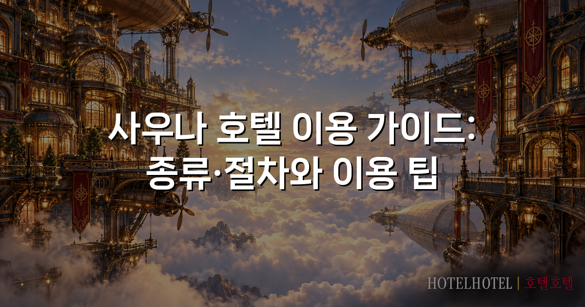 사우나 호텔 이용 가이드: 종류·절차와 이용 팁
