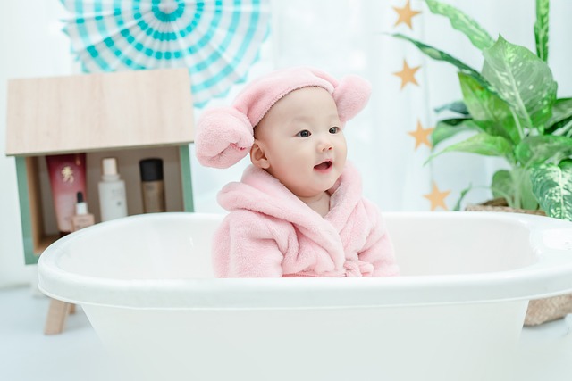 호텔 아기 욕조