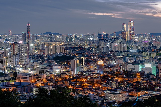 서울 호텔 로비의 모습