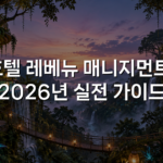 호텔 레베뉴 매니지먼트: 2026년 실전 가이드