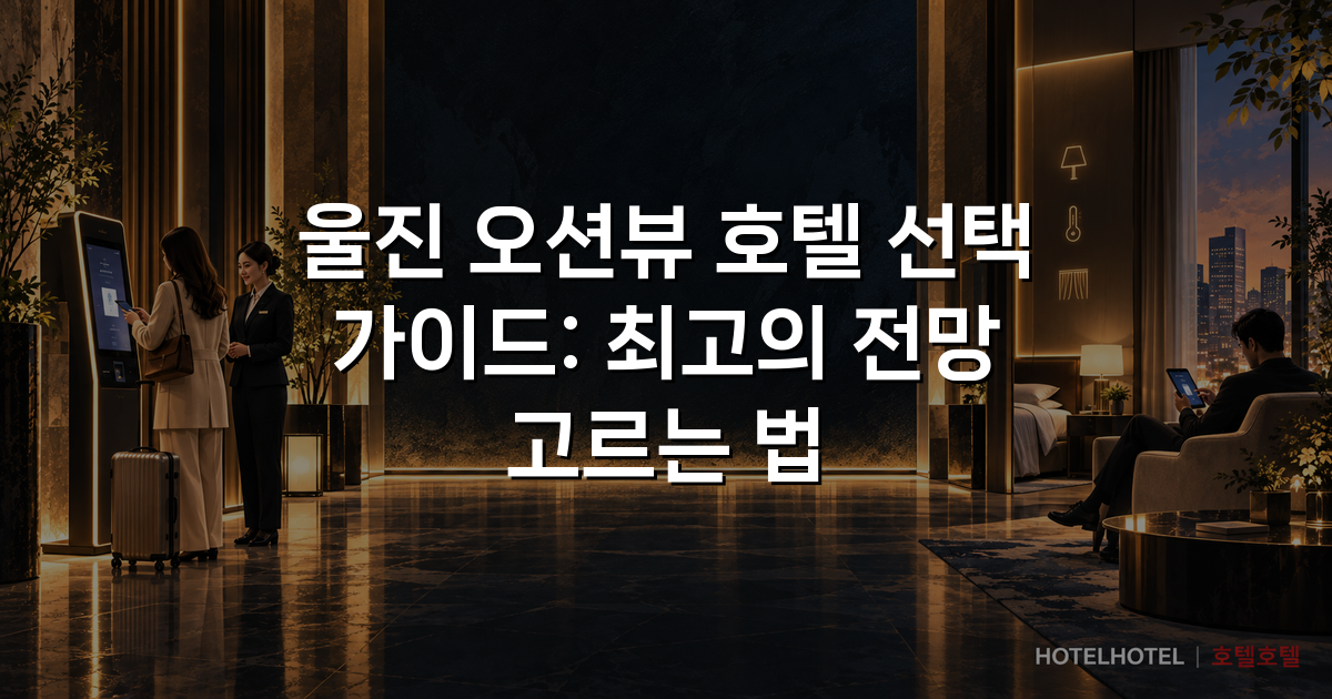 울진 오션뷰 호텔 선택 가이드: 최고의 전망 고르는 법
