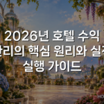 2026년 호텔 수익 관리의 핵심 원리와 실전 실행 가이드