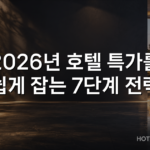 2026년 호텔 특가를 쉽게 잡는 7단계 전략
