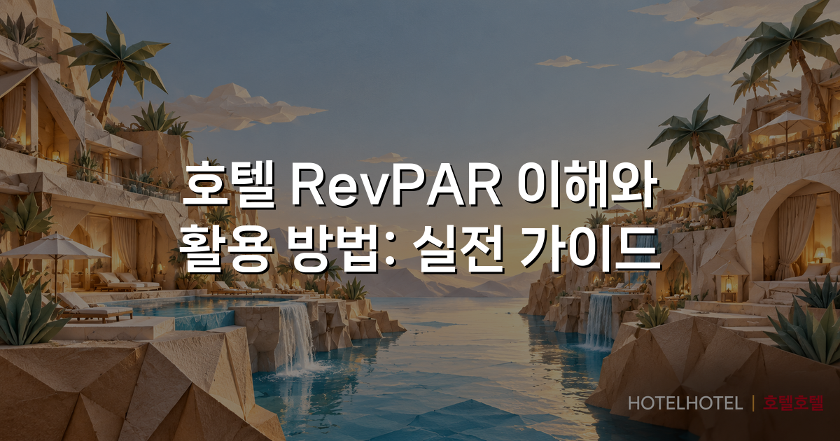 호텔 RevPAR 이해와 활용 방법: 실전 가이드
