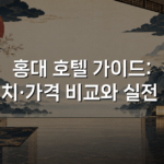 홍대 호텔 가이드: 위치·가격 비교와 실전 팁
