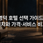 영덕 호텔 선택 가이드: 위치와 가격·서비스 비교