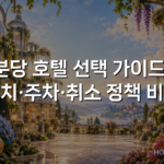 분당 호텔 선택 가이드: 위치·주차·취소 정책 비교