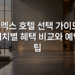 코엑스 호텔 선택 가이드: 위치별 혜택 비교와 예약 팁