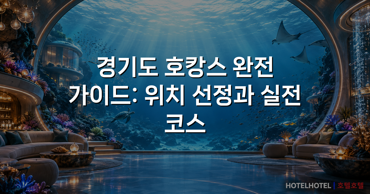 경기도 호캉스 완전 가이드: 위치 선정과 실전 코스 경기도 호캉스 완전 가이드: 위치 선정과 실전 코스