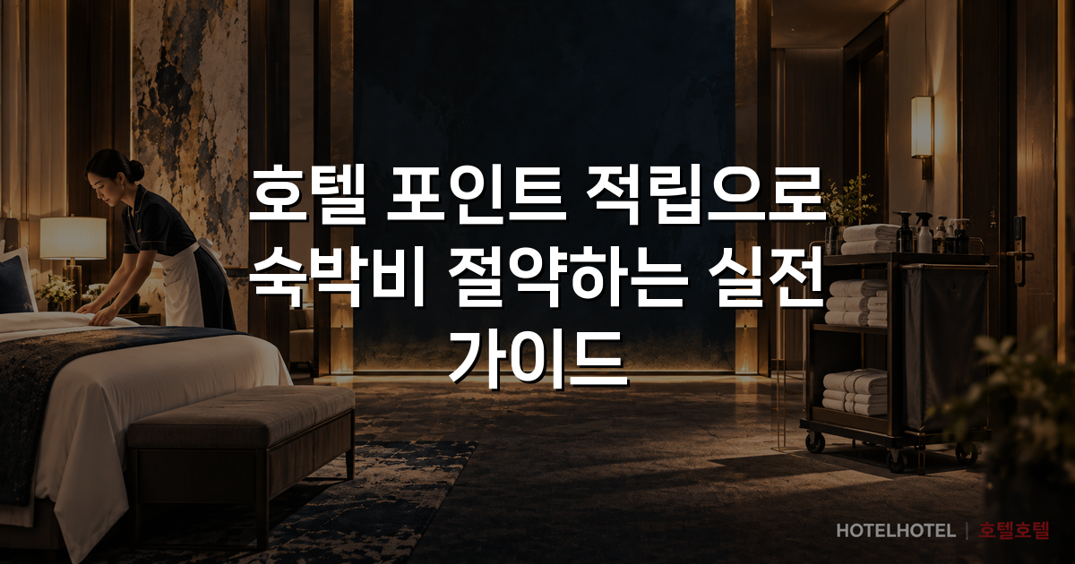 호텔 포인트 적립으로 숙박비 절약하는 실전 가이드 호텔 포인트 적립으로 숙박비 절약하는 실전 가이드
