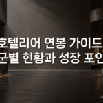 호텔리어 연봉 가이드: 직군별 현황과 성장 포인트