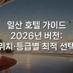 일산 호텔 가이드 2026년 버전: 위치·등급별 최적 선택